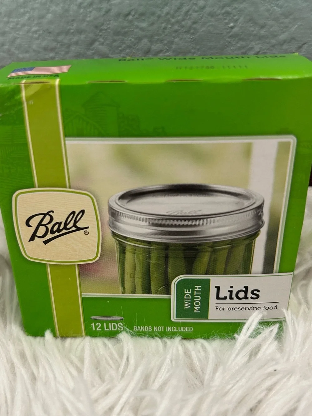 🩶5/$30 Ball 12 Pack Wide Mouth Mason Jar Lids Without Bands NEW